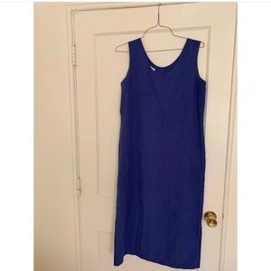 gorgeous blue silk shift dress!